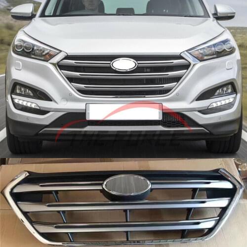 Fit For Hyundai Tucson 2016 2017 2018 High quality Chrome Front Mesh Radiator Grill Grille