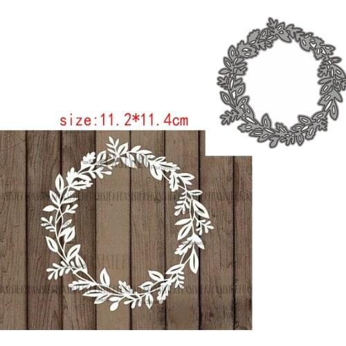Sirius Flower wreath Metal Cutting Dies and Stencil Template for DIY Scrapbooking Photo Album Embossing Decorative Cards