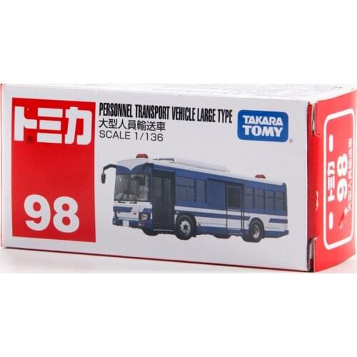 Takara Tomy Tomica 1/136 PERSONNEL TRANSPORT VEHICLE LARCE TYPE BUS Metal Diecast Vehicle Model Car