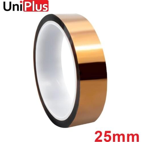 UniPlus 25mm Polyimide BGA Tape Thermal Insulation Tape Brown Gold Finger High Temperature Heat Tape Waterproof Adhesive Tape