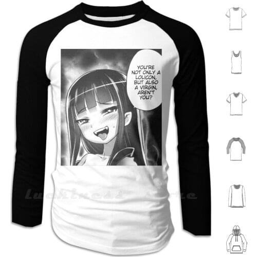 You're A Lolicon Aren't You ? Hoodies Long Sleeve Doujin Loli Lolicon Femdom Femloli Anime Hentai