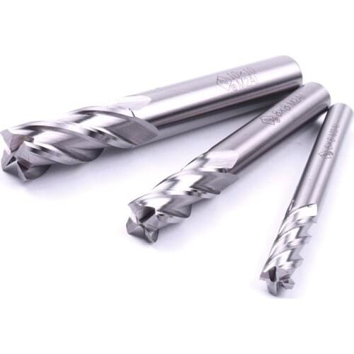 1Pcs 4 Flutes Ultra Hard High Speed Steel End Milling Cutter Diameter 6mm 8mm 10mm End Mill Router Bit Tool for Steel Iron