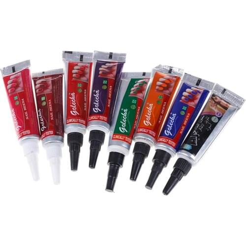 1 Pcs Indian Henna Paste Cone Paint DIY Temporary Drawing Beauty Women Mehndi Finger Body Cream Paint For Stencil Body Art