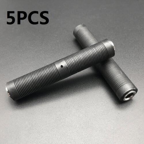 5PCS Guitar Audio Cable Extender Connector 1/4" 6.35 Jack Female to 6.35 jack Female Audio Cord Cable Adapter Coupler Converter