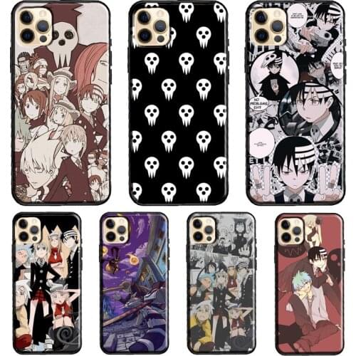 Hot anime Soul Eater Phone Case For iPhone 11 Pro Max XS XR X 12 Mini SE 2020 6S 7 8 Plus 12 Pro Max Cover