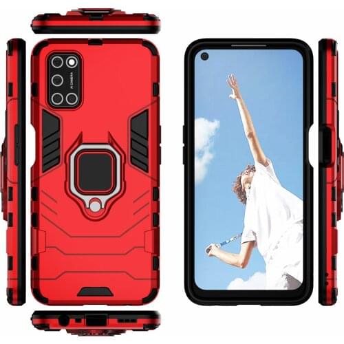 Phone Holder Finger Ring Case For OPPO A72 A52 A92 Magnetic Armor Shockproof Cover For OPPO A52 A72 A92 A92s A 52 72 92 6.5 in