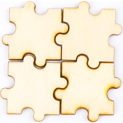 Game Puzzle Pattern Wooden Scrapbooking Collection Craft For Handmade Accessory Slices Decoration Home DIY 30mm 20pcs MZ144-FD