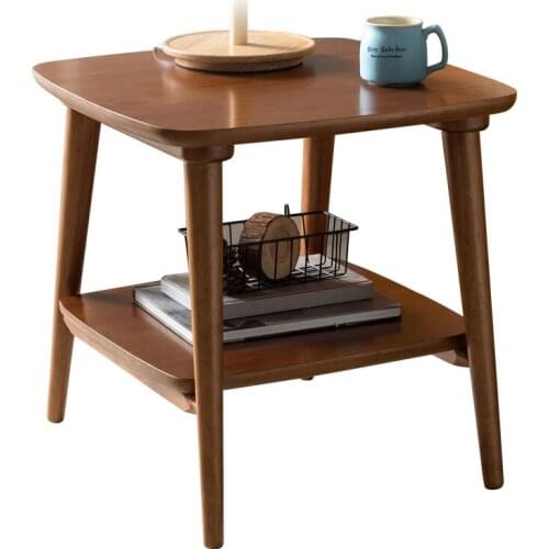 Day Type Sofa Edge A Few Solid Wood Home Sitting Room Double Angle Of Small Tea Table Light Luxury Simple Table Edge Bedroom The