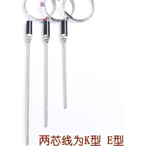E thermocouple temperature sensor thread M27*2 probe diameter 7mm tail line 1.5 meters temperature 0-400 degrees C