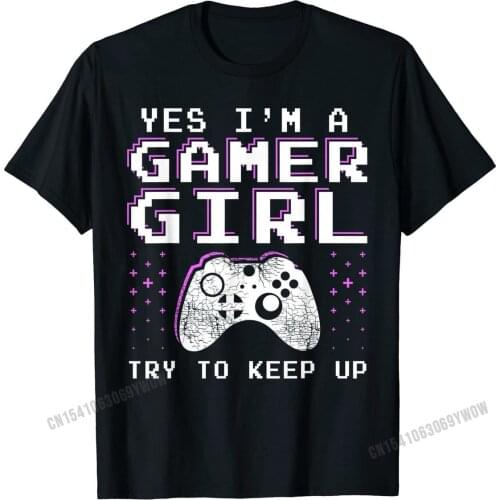 Gamer Girl Stuff Gifts for Teens Funny Video Gaming Gift T-Shirt Printed Tops T Shirt Cotton Men T Shirts Printed New Design