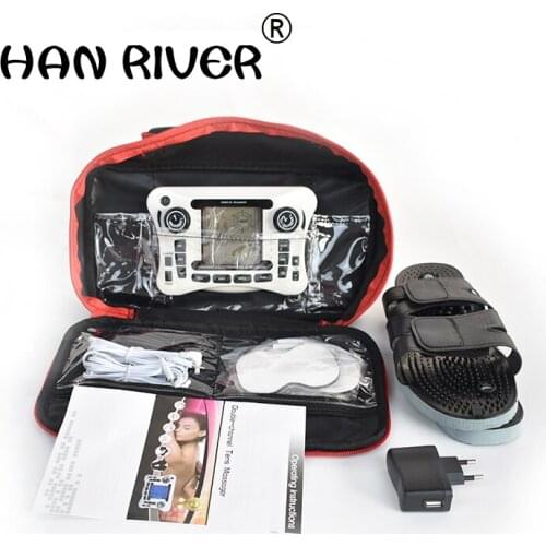 HANRIVER /Dual channel output TENS EMS pain relief/Electrical nerve muscle stimulator/Digital therapy massager/Physiotherapy