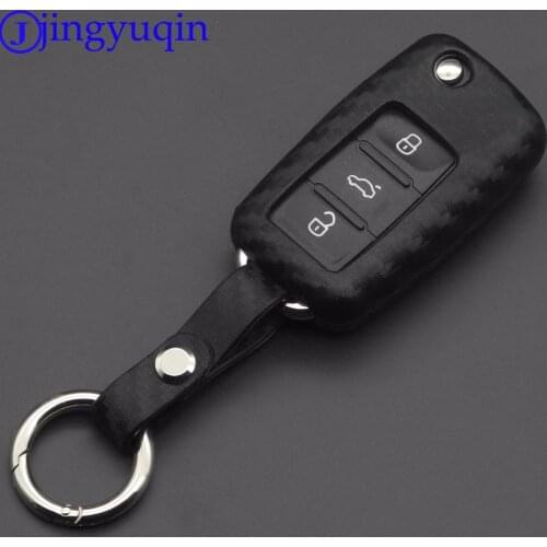 Jingyuqin 2/3 Buttons Car Key Case Cover for VW Volkswagen polo passat b5 golf 4 5 6 jetta mk6 tiguan Gol CrossFox Eos Scirocco