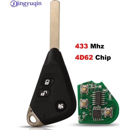 Jingyuqin Replacement Car Key 3 Buttons 433MHz With 4D62 Chip For Subaru Liberty Impreza Forester Outback B13 2005-2009