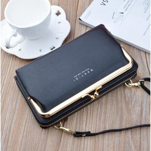 3pcs Long Wallet Women PU Letter prints Multifunctional Large Capacity Hasp Zipper Cross body bag Mix Color
