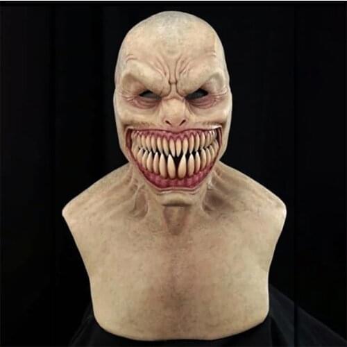 Cosmask 2020 Halloween Scary Latex Headwear For Adult Costume Party Props Horror Funny Cosplay Party Mask Old Man Headgear Masks