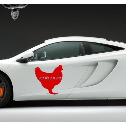 EmpireYing 3 Size 8 Colors Chicken Animals Art Silhouettes Funny Car Sticker Window Bumper Laptop Kayak Motorcycles Vinyl Decals