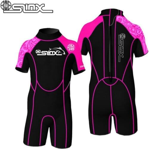 SLINX 2mm Neoprene Boys Girls Wetsuit Rash Guard Swimming Bathing Suit Surf Wear Diving Clothes For Kids