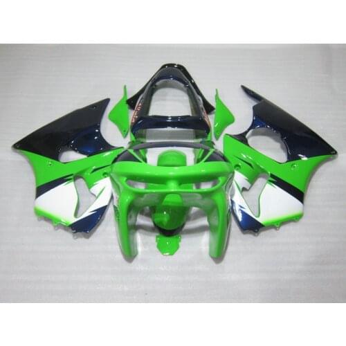 New Hot Moto Parts Fairing Kit For Kawasaki ZX6R 1998 1999 Green Black Bodywork Fairings Set Ninja ZX6R 98 99 SZ05