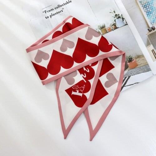 Summer New Style Long Wide Silk Scarf Temperament Restore Ancient Ways Collocation Shirt Small Long Ribbon Silk Scarf