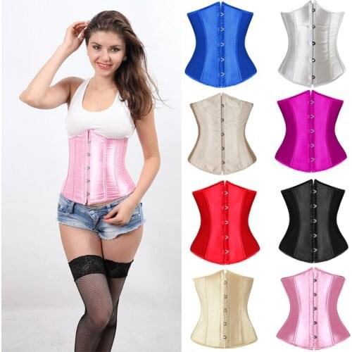Underbust Corsets Women Body Shaper Tummy Waist Cincher Sexy Lace Up Corset Waist Trainer Bustier Shaperwear Top Plus Size 6XL