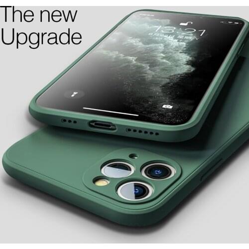 For iPhone 11 Pro 11 Case Luxury Original Silicone Full Protection Soft Cover For iPhone X XR 11 XS Max 7 8 Plus Phone Case