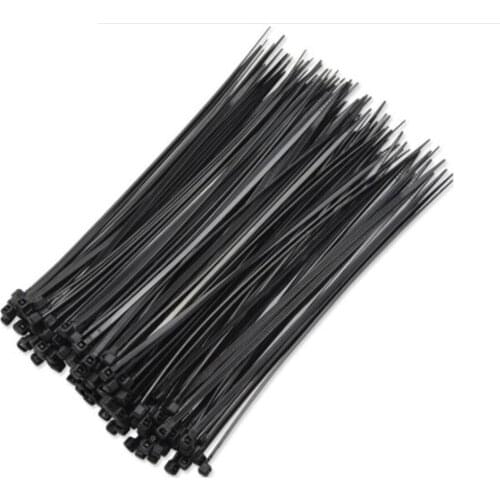 150pcs Self-locking Nylon Cable Ties Industrial Gardening Cable Ties 2.5*150mm Black