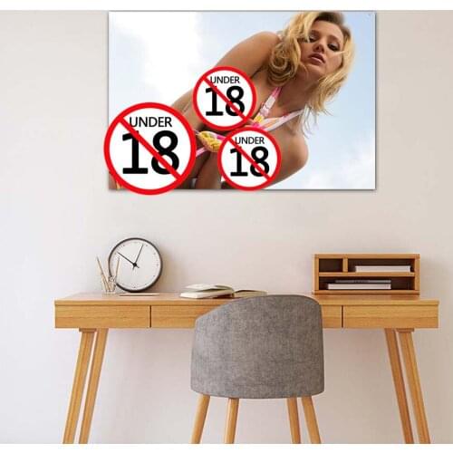 Sexy Blonde Model Charming Girl Wall Art Poster Canvas Painting for Living Room Home Decor Decorative Wallpaper