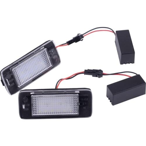 2Pcs 12V LED License Plate Light Car Fit for Chevrolet Equinox Malibu Tahoe Suburban 2015 2016 2017 2018 2019
