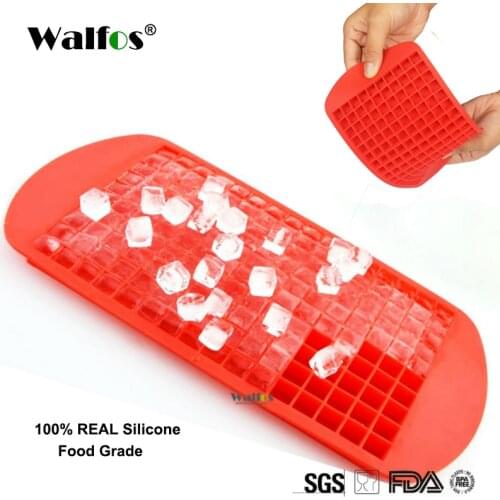 WALFOS Food Grade Silicone 160 Small Ice Cube Trays Chocolate Mould Maker For Kitchen Bar Party Drinks Silicone Ice Maker Mold
