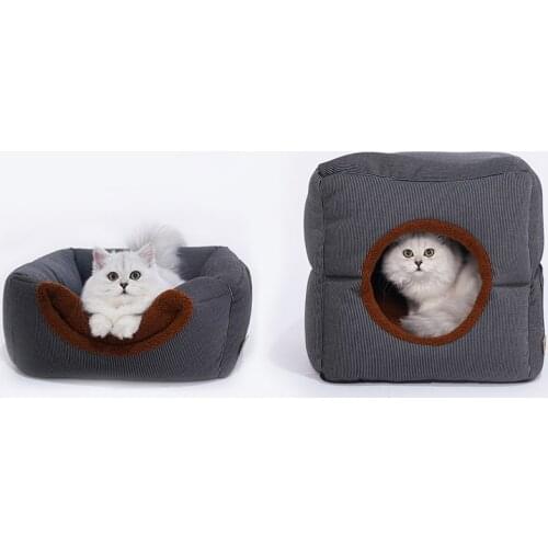 Winter Worm Foldable Cat Litter Mat Nest Deep Sleep Bed Cat House Cat Villa Pet Product Dog Bed For Cat Bed Home