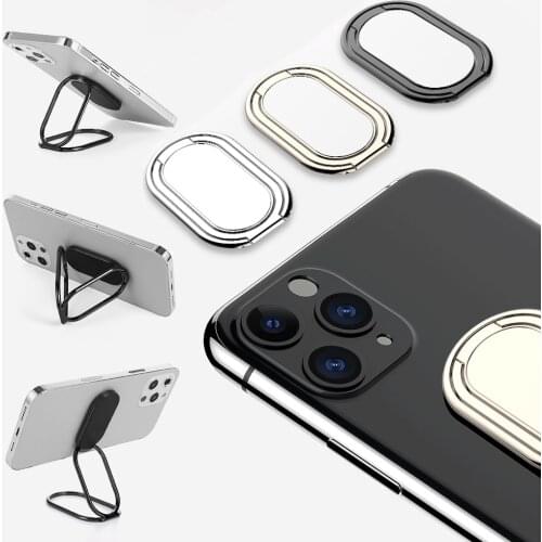 1PC 360 Rotation Universal Foldable Stand Ultra Thin Phone Ring Holder Desk Metal Finger Kickstand Home Office Phone Accessories