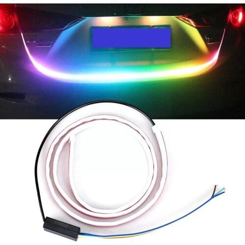 1PCS Car led DRL Daytime Running Light Strip Waterproof Guide Lights Soft 1.5M LED Headlight 1.2M Tube Flexible Strip U3U0