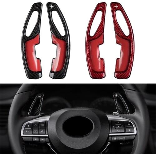 2Pcs Car Steering Wheel Shift Paddle Extension Shifter Carbon Fiber For LEXUS RX GS ES Series GS250 ES250 RX250
