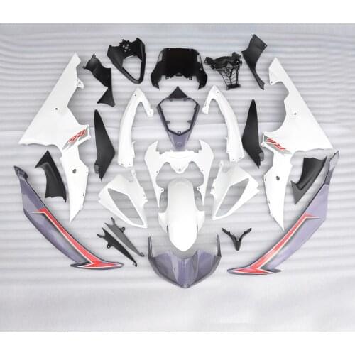 White Motorcycle Bodywork Fairing For Yamaha YZF R6 2008-2009 08 09 UV Paint [CK1209]