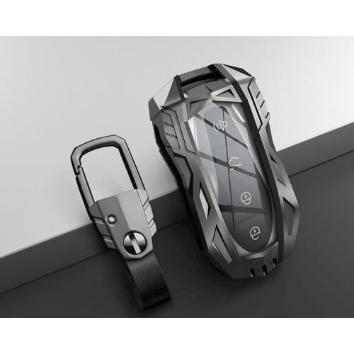 Car Key Case Cover Holder Protective Shell For Geely New Emgrand GS X6 SUV EC7 Car Styling Accessories Fob Buckle Keychain