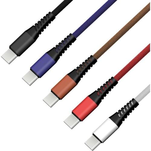 High grade cloth for iphone light typec micro usb data cable 2A fast charging game cable 5pin 8pin usbC 100pcs/lot