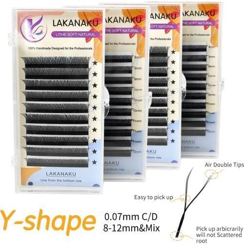 LAKANAKU Premade Volume Eyelash Clusters Volume Cilia YY Lashes Vendor Extensions Cashmere Eyelash Extensions YY Makeup Lash