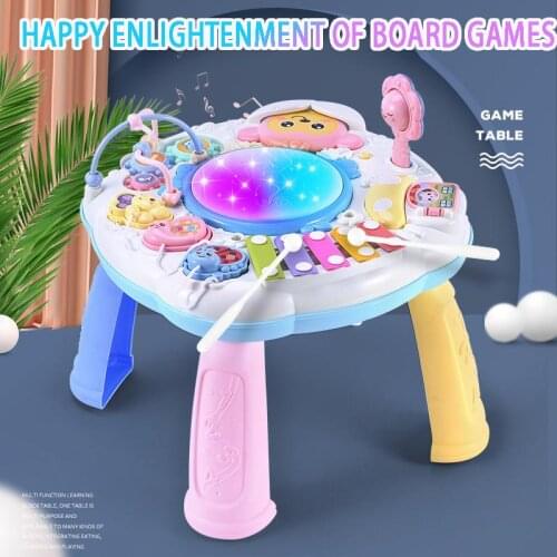 Musical Instrument Learning Table Toys For Baby Hand Drum Piano Montessori Animal Cognitive Shape Matching Educational Kids Toy