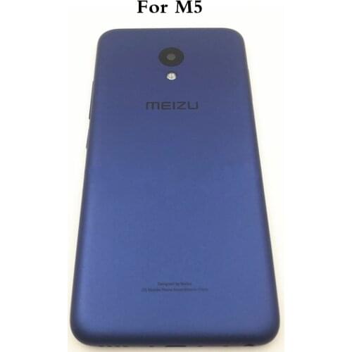 Original New Back Battery Cover For Meizu M5 M611D M611Y Housing With Side Buttons+Camera Lens+Sim Card Tray