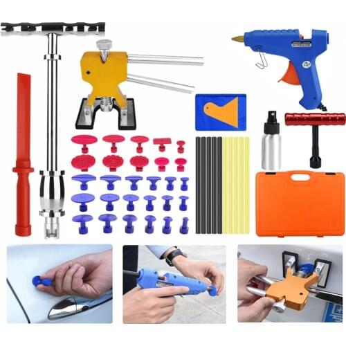 OUTILS EXTRACTEUR DE DENT OUTILS DE LEVAGE SANS PEINTURE GRÊLE ENLÈVEMENT KIT DE RÉPARATION COLLE DENT OUTILS DE RÉPARAT