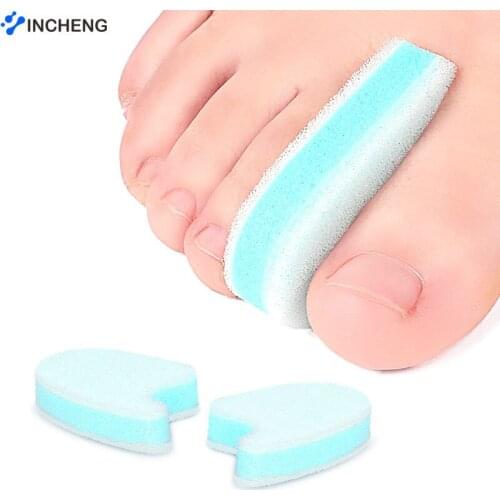 Foam Toe Spacers(1/2" Thick), 3-Layer Toe Separators - Large Size - to Align Crooked, Overlapping Toe, Relieve Corn, Blister