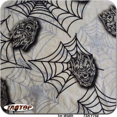 1m 50Sq TSYA754 Skull Hydro Printing Film Hydro Graphic Film Water Transfer Printing Film