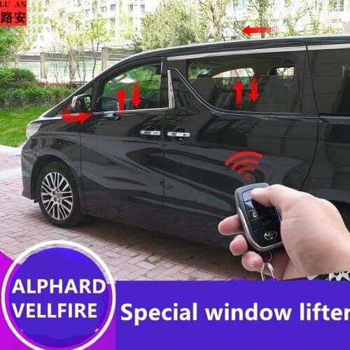 Suitable for 11-20 year Alphard Vellfire 30 series one-button automatic window lifter closing interior refit accessories