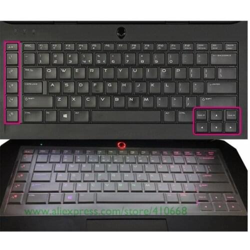 Clear TPU Laptop Keyboard Covers Protector Skin For Dell Alienware 15 M15X R3 R4 ALW15C ALW15ER New 15E 2015-2016 Version 15.6"