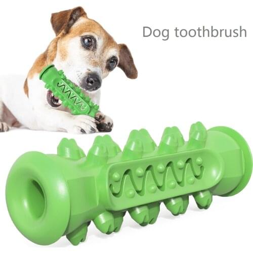 Pet Dog Toothbrush toy Chew Molar Bite Resistant Teeth Clean Bone leakage food Dog Teeth Grinding Stick Gnawing Dog Tooth brush