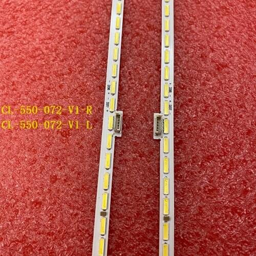 2pcs LED backlight strip for 55PUS7101 LK10024666-AO CL-550-072-V1-R L TPT550U2-EQLSJA.G EQLSHA.G
