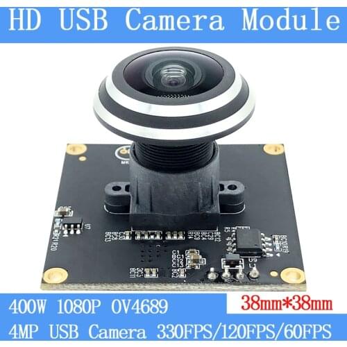 Fisheye Wide-angle High Speed 330FPS/120FPS/60FPS USB Camera Module 4MP HD 1080P UVC Webcam Plug Play For Android Linux Windows