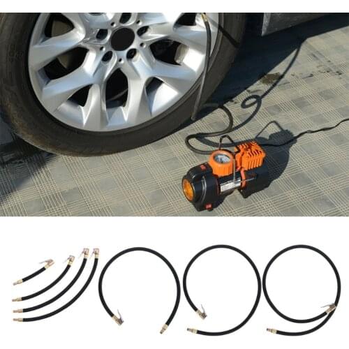 10/20/30/40/60/80cm Car Air Hose Tire Inflator Self-Locking Air Chuck Tire-Valve Fine Thread 0.305"x32TPI Air Compressor