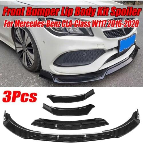 High Quality Car Front Bumper Splitter Lip Spoiler Diffuser Guard Protection For Mercedes For Benz CLA-Class W117 2016-2020