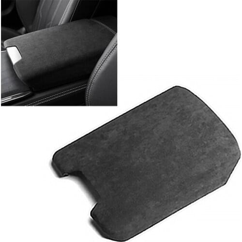 Suede Sude Car Central Control Armrest Box Cover Storage Box Panel Decorative Cover for A6 A7 2019-2021